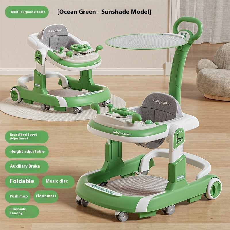 Baby Walker Lightweight Folding Multifunctional Anti-rollover