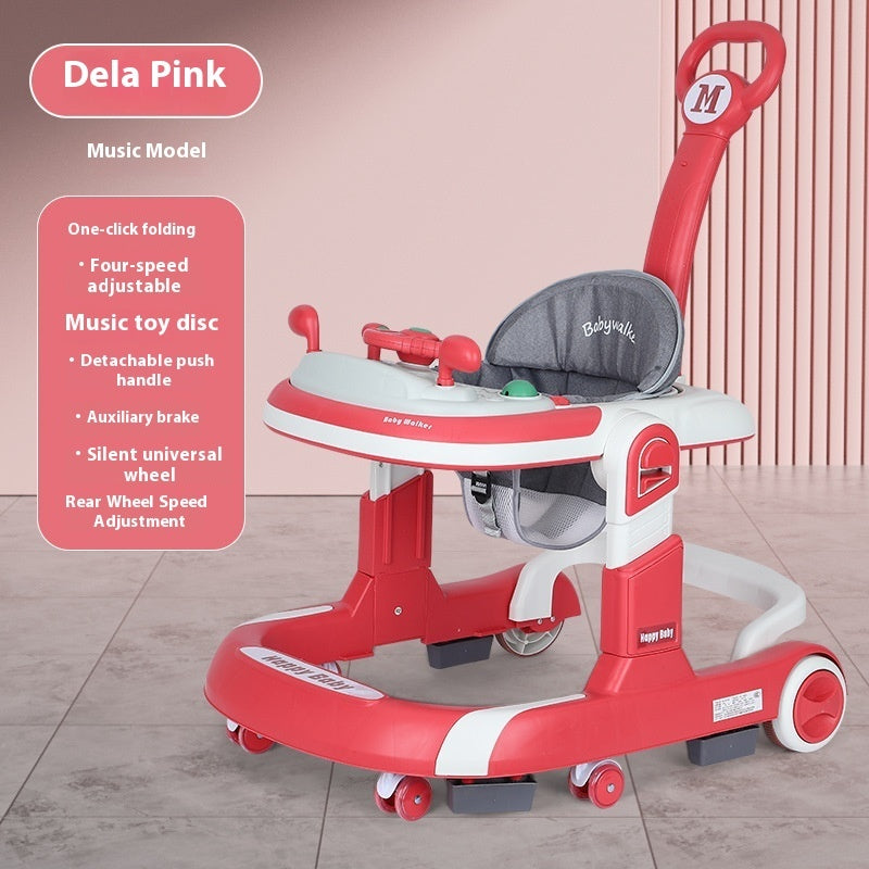 Baby Walker Lightweight Folding Multifunctional Anti-rollover