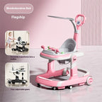 Baby Walker Lightweight Folding Multifunctional Anti-rollover